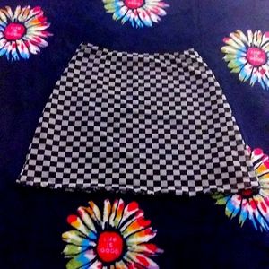 Checkered Mini Skirt